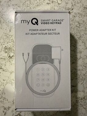 My Smart Garage Video Keypad Power Adapter Kit - White